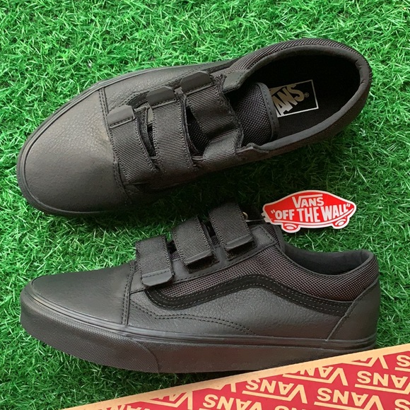 VANS OLD SKOOL V LEATHER Ballistic/Black WMNS - Picture 15 of 17